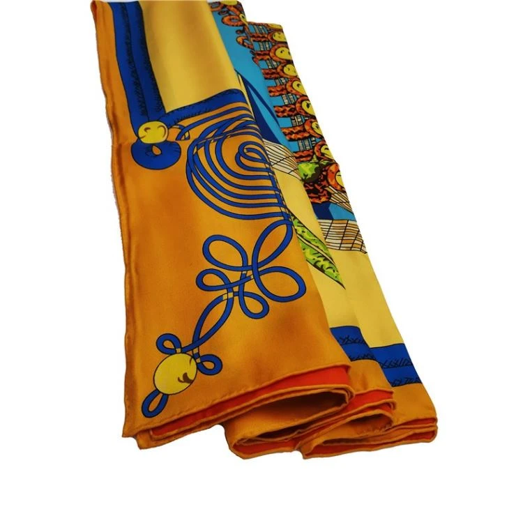 Manufacturer Double Side Long Silk Scarf